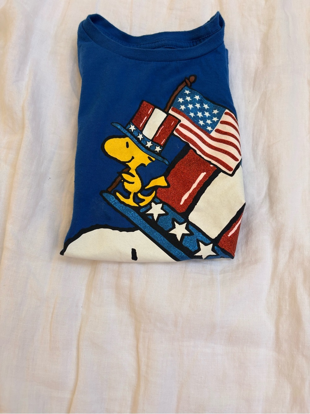 Peanuts Royal Blue Logo Graphic Tee